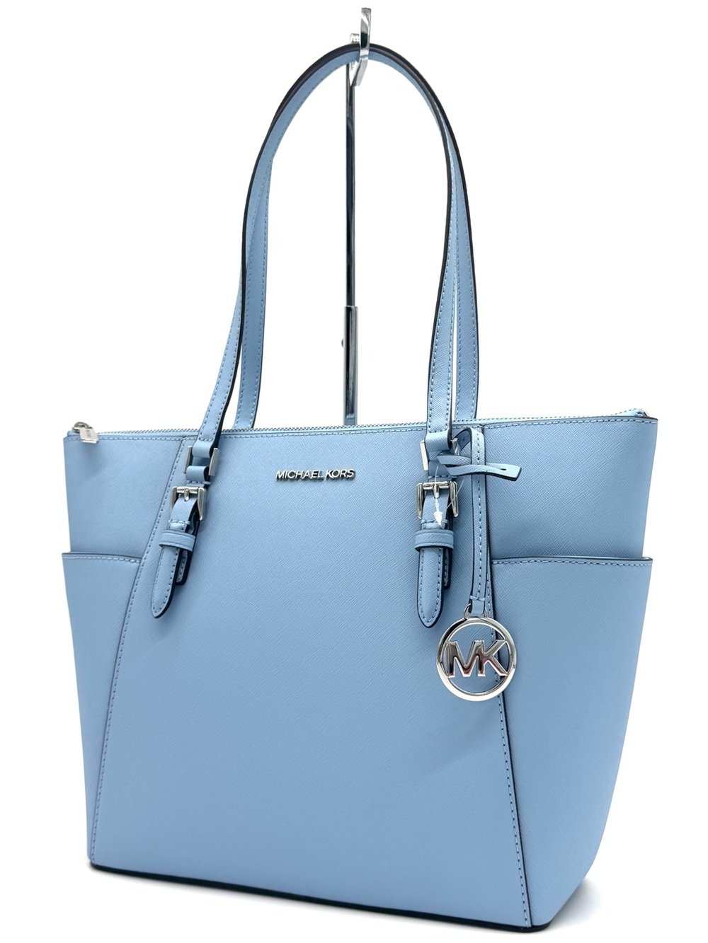 Michael Kors Large Charlotte Tote Bag Light Sky Blue